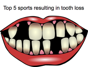 mouth with missing teeth